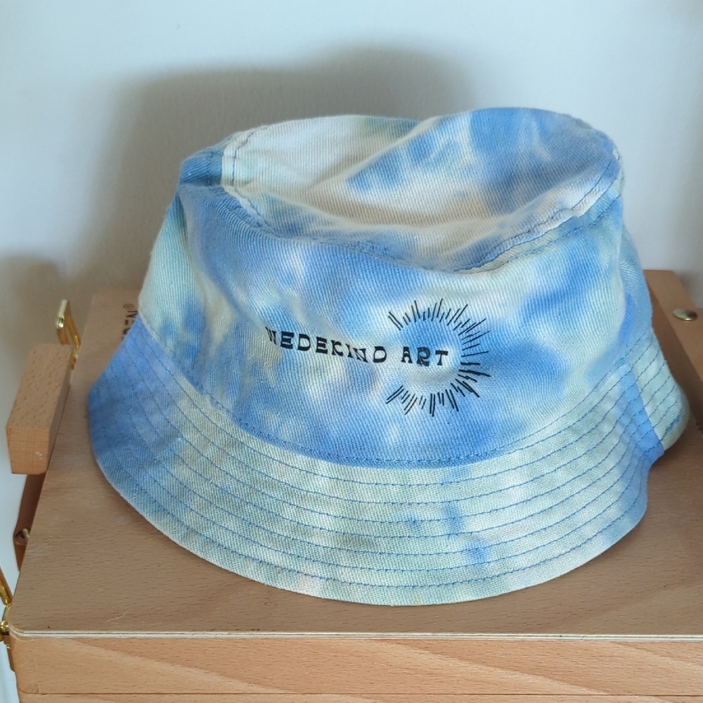 NEW Blue Tie-Dye Art Bucket Hat
